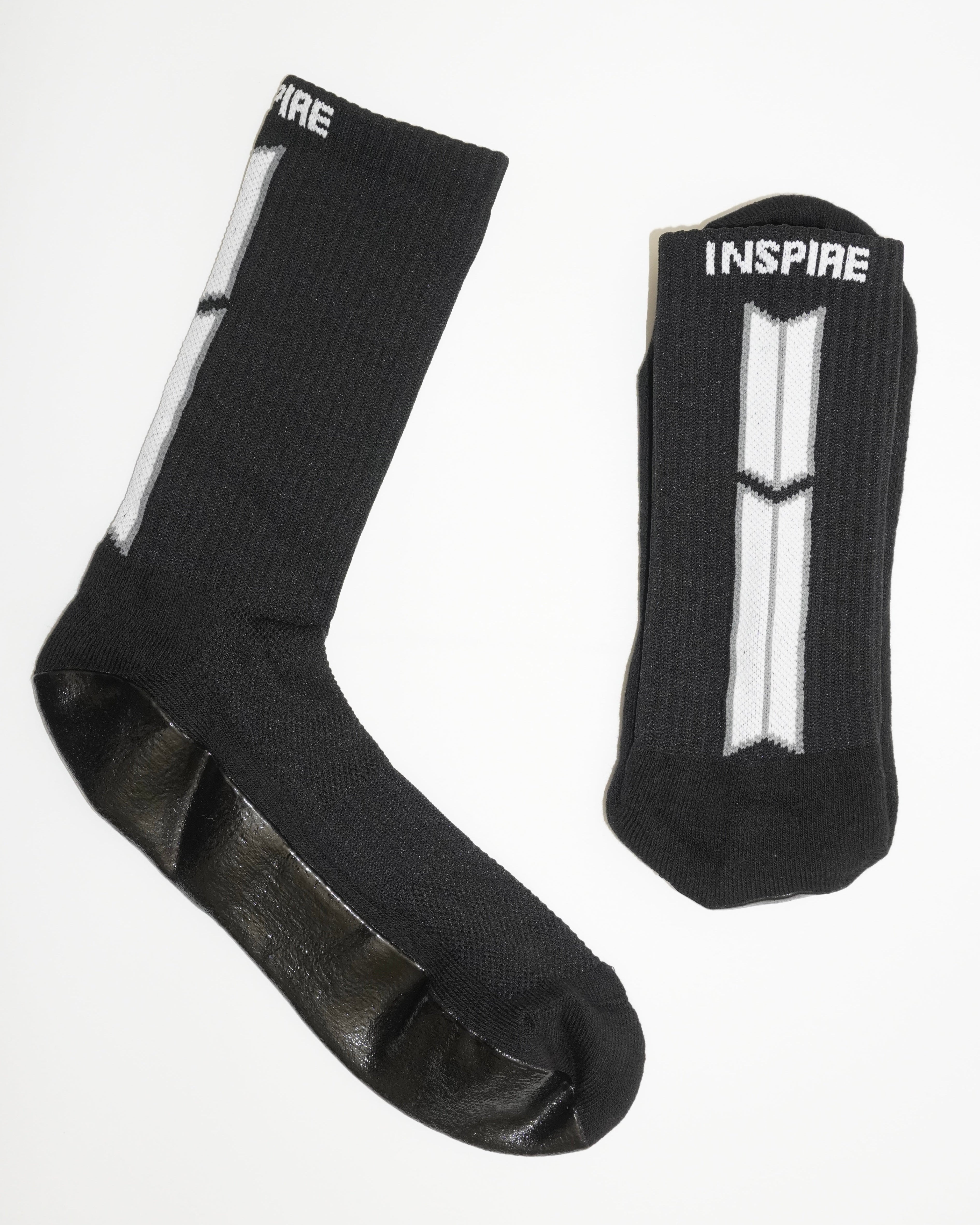 BLACK FULL GRIP TRAINING SOCKS - NO SLIP PERFORMANCE